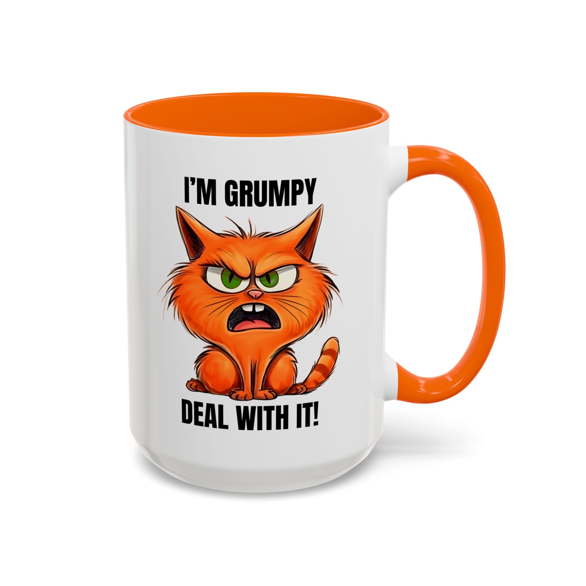Grumpy Cat Coffee Mug, Funny Cat Mug, Gift for Cat Lovers, Office Coffee Cup, Humor Mug, 11oz 15oz