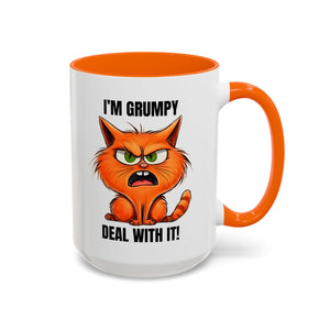 Grumpy Cat Coffee Mug, Funny Cat Mug, Gift for Cat Lovers, Office Coffee Cup, Humor Mug, 11oz 15oz