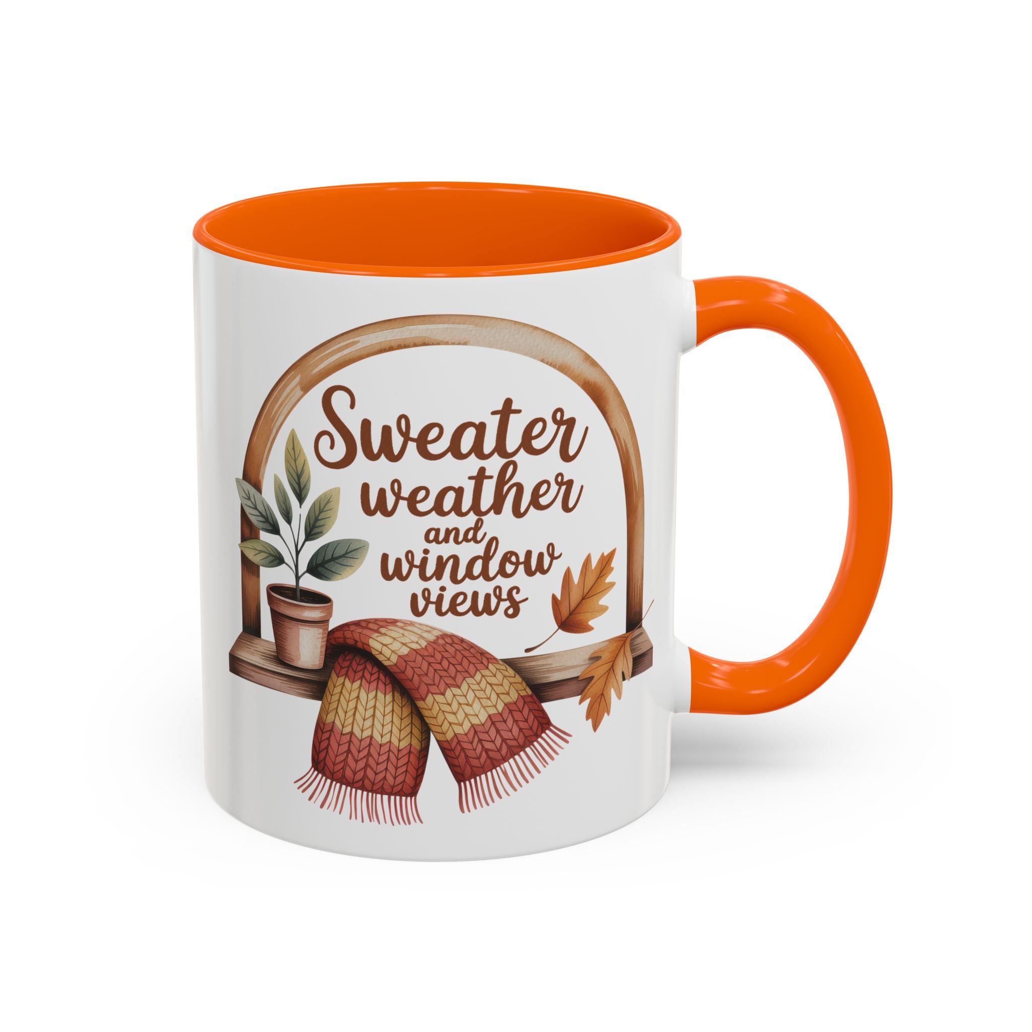Sweater Weather Coffee Mug - Cozy Autumn Vibes fall season vibe winter gateway