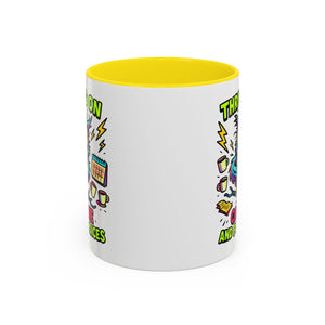 Thriving on Caffeine Mug | Funny Owl Coffee Cup | Gift for Coffee Lovers | Cute Kitchen Decor | Birthday, Holiday Gift