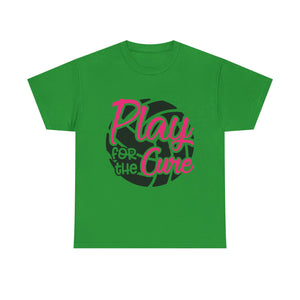 Unisex Motivational Sports Tee - "Play for the Cure" - Ideal for Team Events, Charity Runs, Sports Fans, Fitness Gifts, Casual Wear, [...]