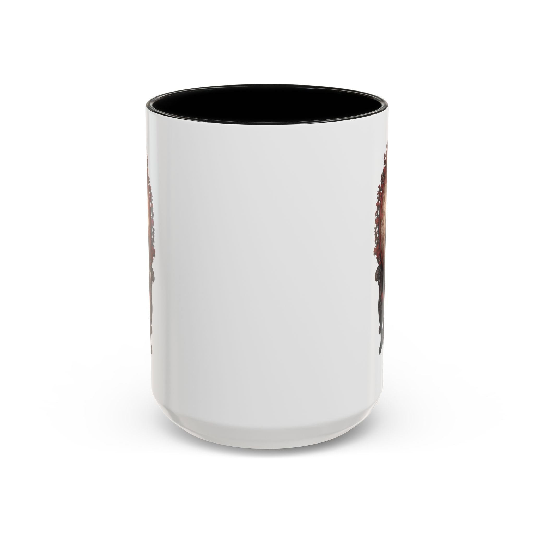 Gothic Elegance Coffee Mug - Unique Black Accent Mug for Witchy Vibes, Perfect Gift for Halloween, Goth Decor, Coffee Lovers, & Spooky