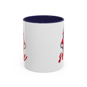 Smiling Heart Accent Coffee Mug - 11oz & 15oz | Cute Gift for Friends & Family