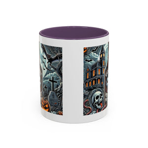 Gothic vampire Halloween Coffee Mug, Spooky Decor, Skull Design, Gift for Horror Lovers,  Party Essential, Unique Drinkware