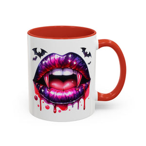 Gothic Vampire Coffee Mug, Halloween Mug, Dark Aesthetic, bats, Spooky Home Decor, Unique Coffee Cup