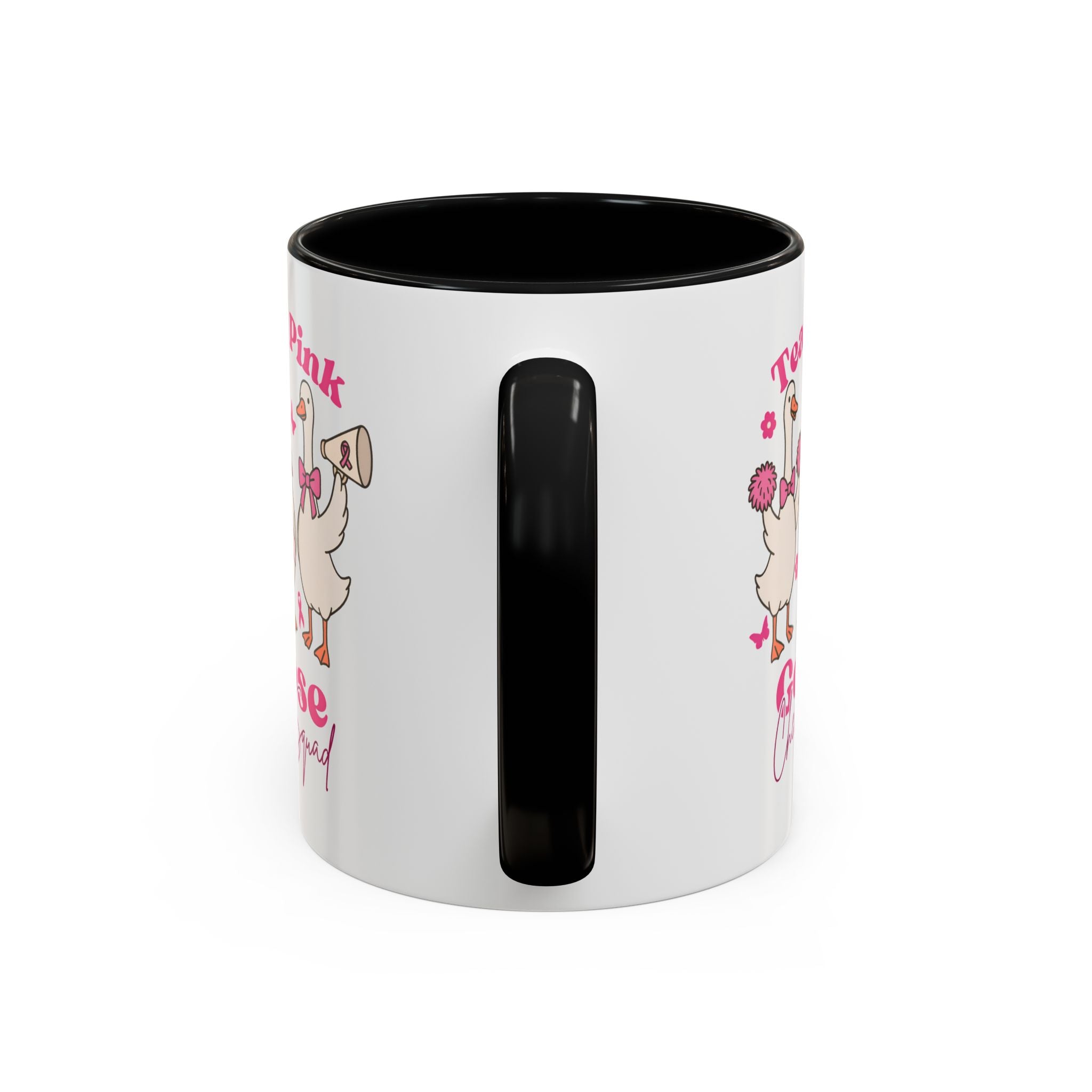 cancer awareness Team Pink Goose Cheer Squad Coffee Mug - Cute Animal Mug for Fun Gifts,   Home Decor/Office Use