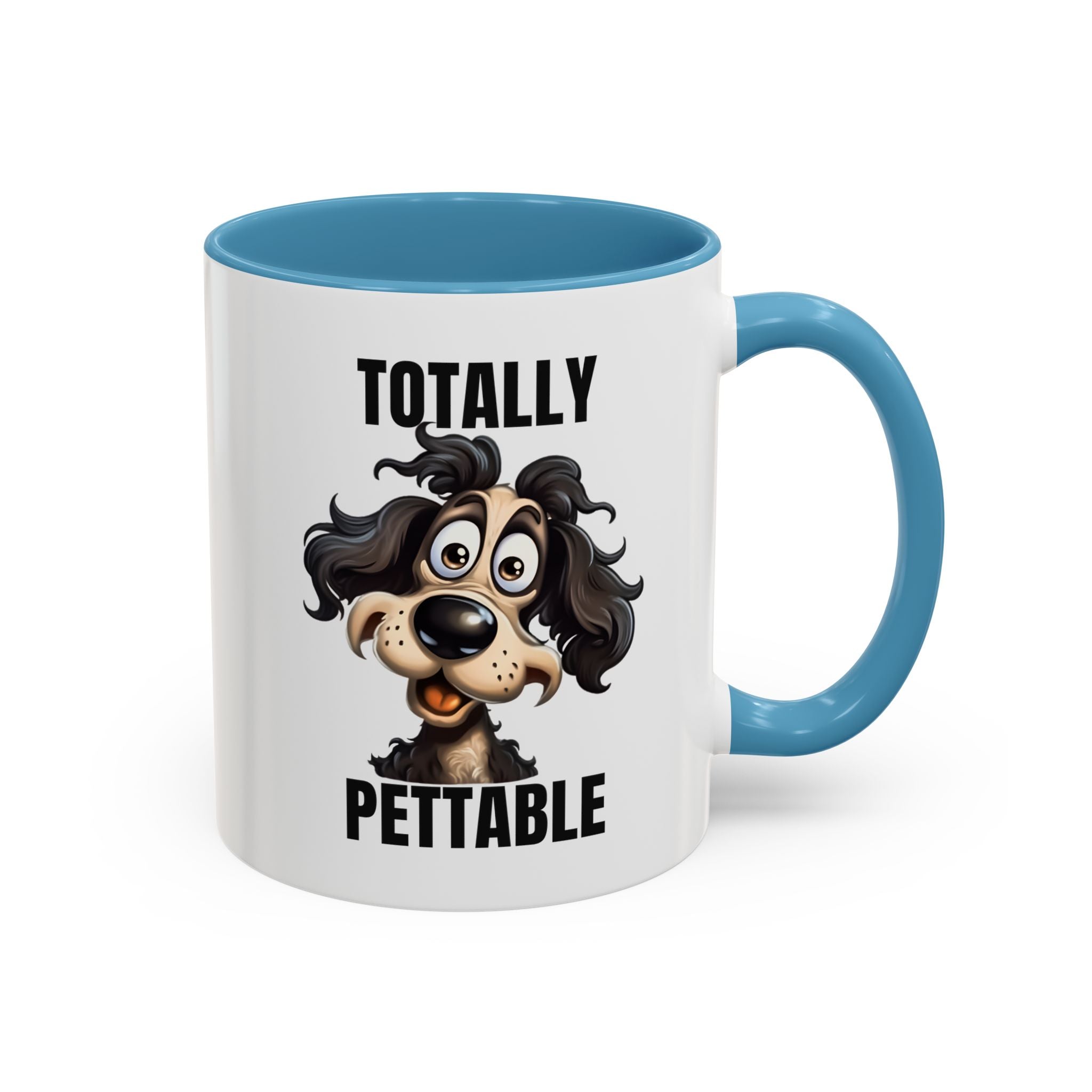 Totally Pettable Coffee Mug, Dog Lover Gift, Animal Print Mug, Funny Pet Mug, Customizable Coffee Cup, Gift for Pet Owners