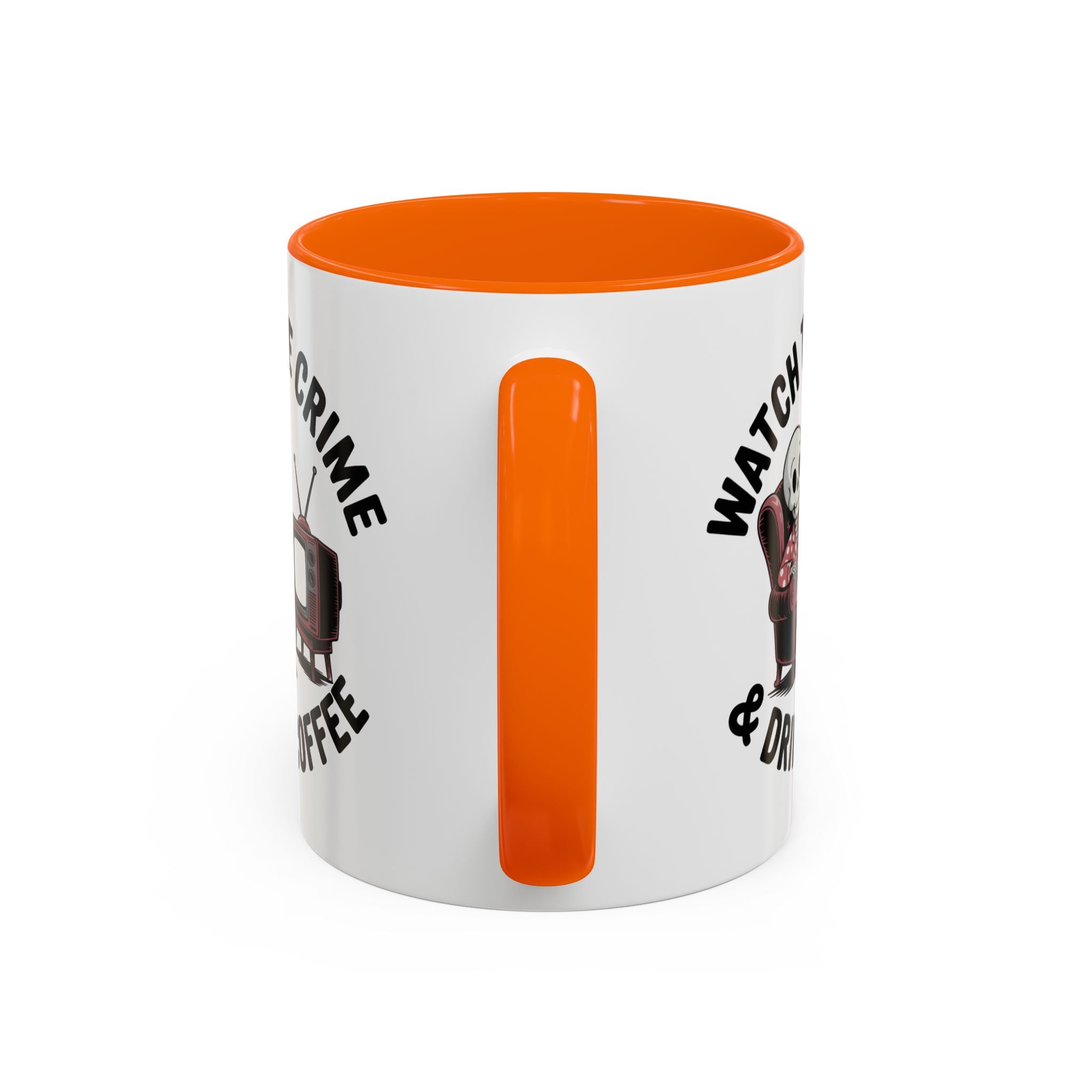watch True Crime drink coffee  Coffee Mug hobby fun
