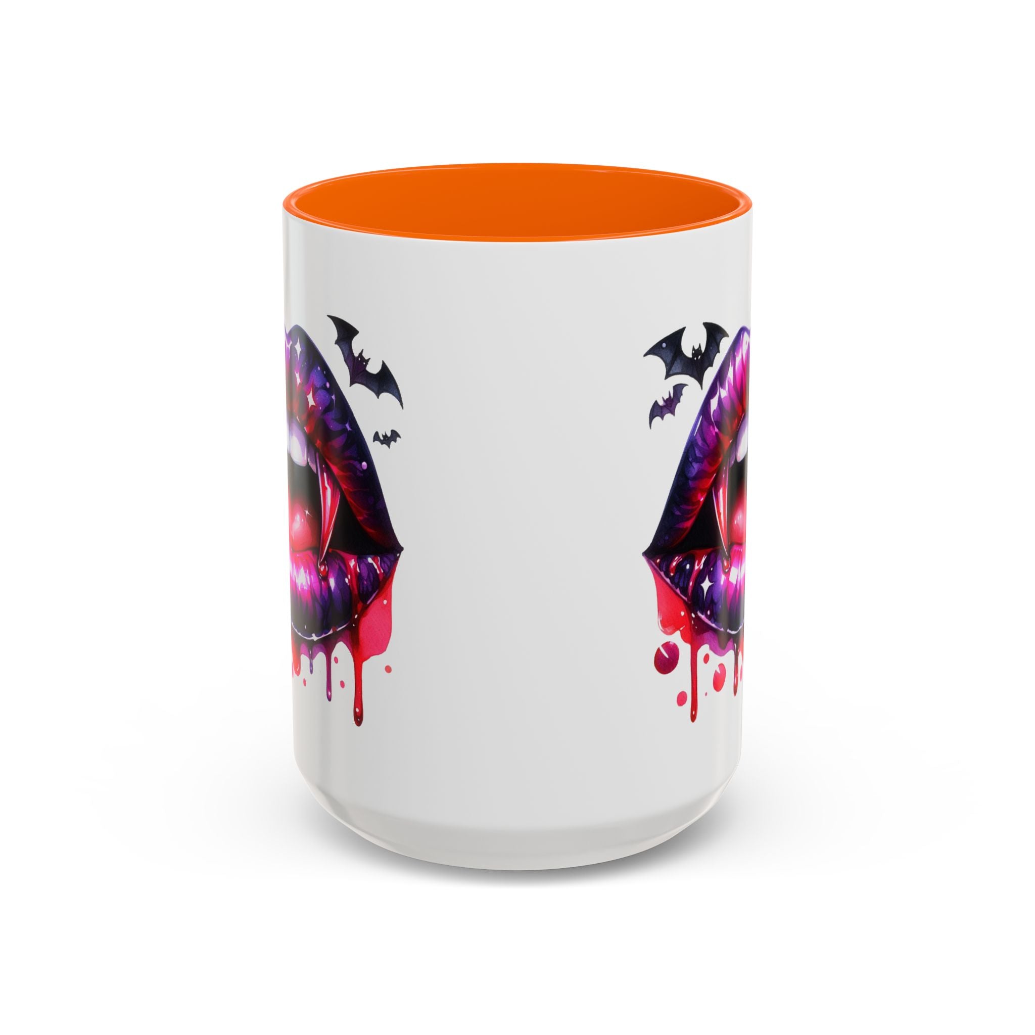 Gothic Vampire Coffee Mug, Halloween Mug, Dark Aesthetic, bats, Spooky Home Decor, Unique Coffee Cup