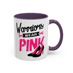 Breast Cancer Awareness Coffee Mug, Inspirational Gift, Warrior Mug, Pink Ribbon Awareness, Supportive Beverage Cup