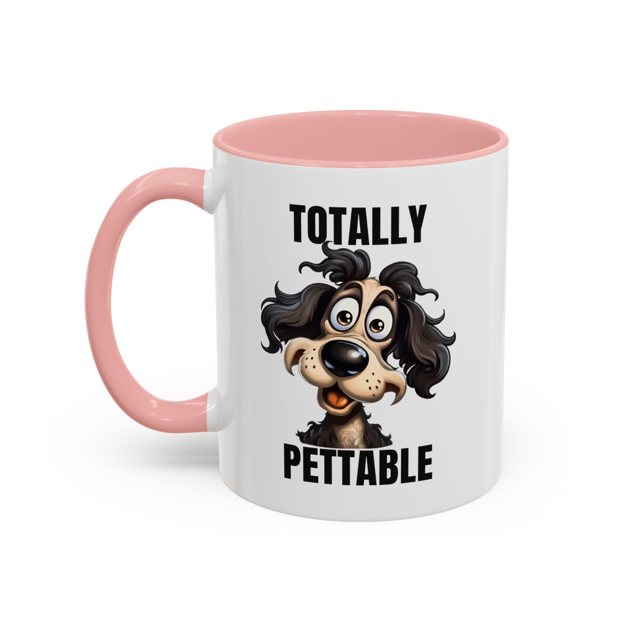 Totally Pettable Coffee Mug, Dog Lover Gift, Animal Print Mug, Funny Pet Mug, Customizable Coffee Cup, Gift for Pet Owners