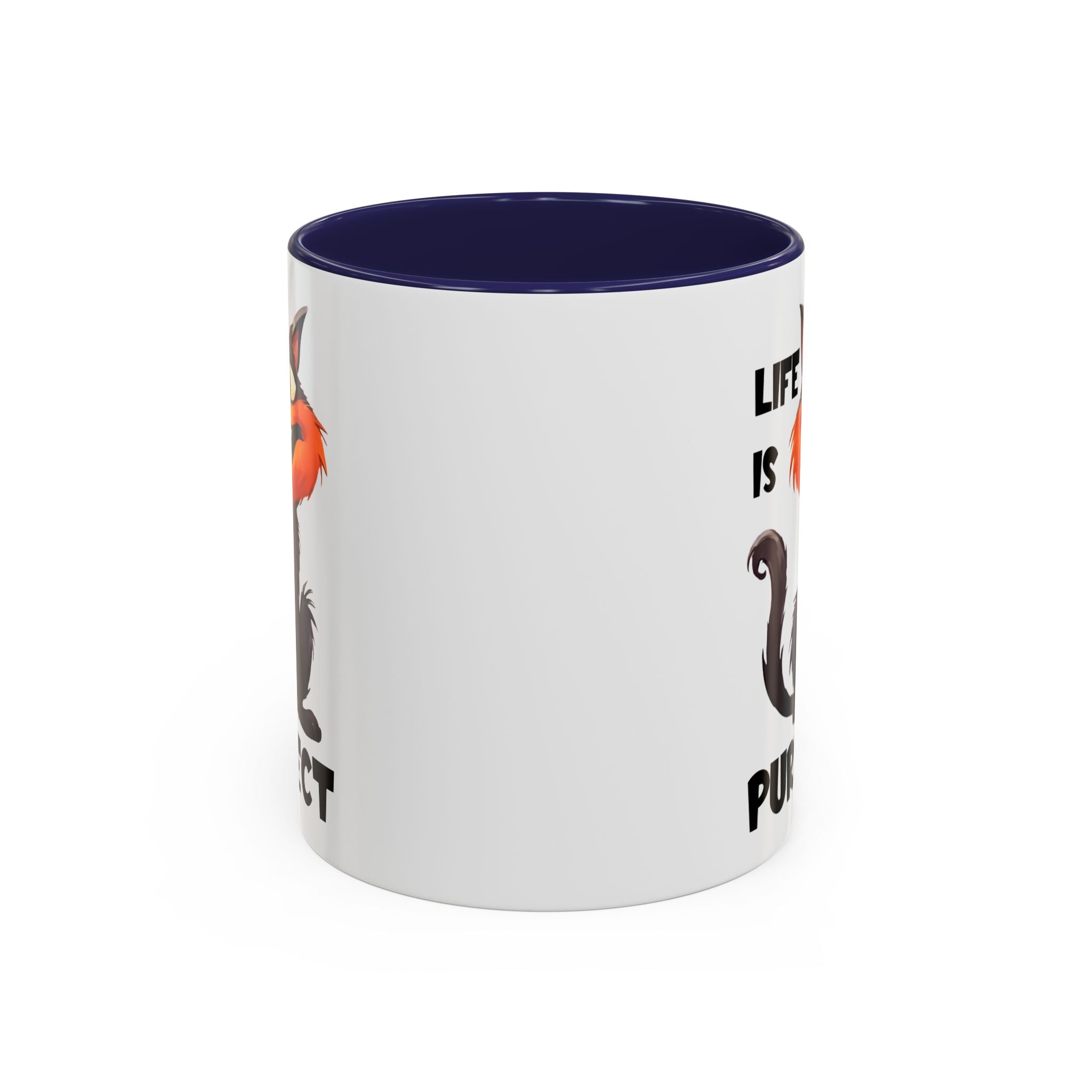 Purrfect Cat Accent Coffee Mug, Cat Lover Gift, Funny Drinkware, Cute Kitchen Accessory, Pet Owner Mug, Unique Gift Idea