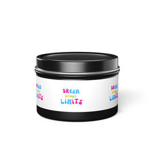 Dream without limits scented Tin Candles
