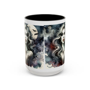 Gothic vampire Elegance Coffee Mug,  Halloween Decor, Dark Art Mug, Spooky Homeware