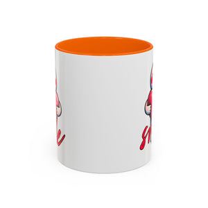 Smiling Heart Accent Coffee Mug - 11oz & 15oz | Cute Gift for Friends & Family