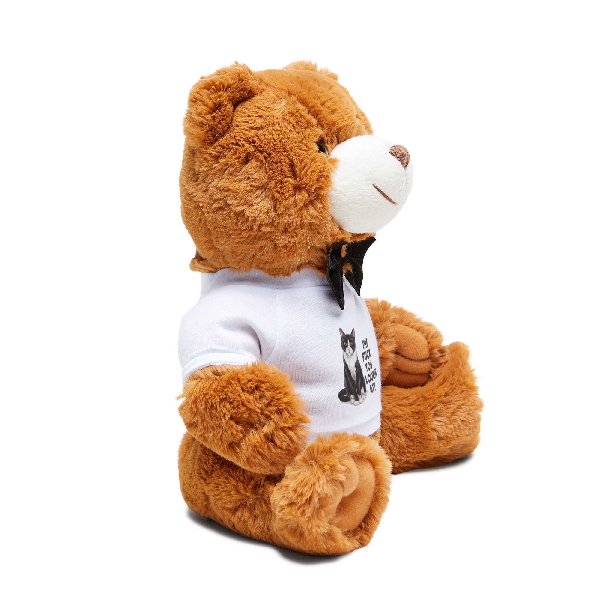 The fuck you lookin at sarcasm attitude  Teddy Bear with T-Shirt
