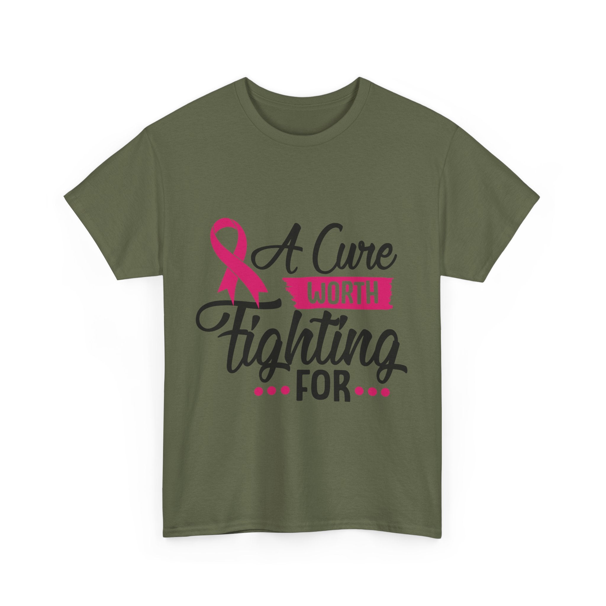 Breast Cancer Awareness Tee - A Cure Worth Fighting For, Unisex T-Shirt, Support, Gift, Fundraising, October Awareness, Comfortable Cotton