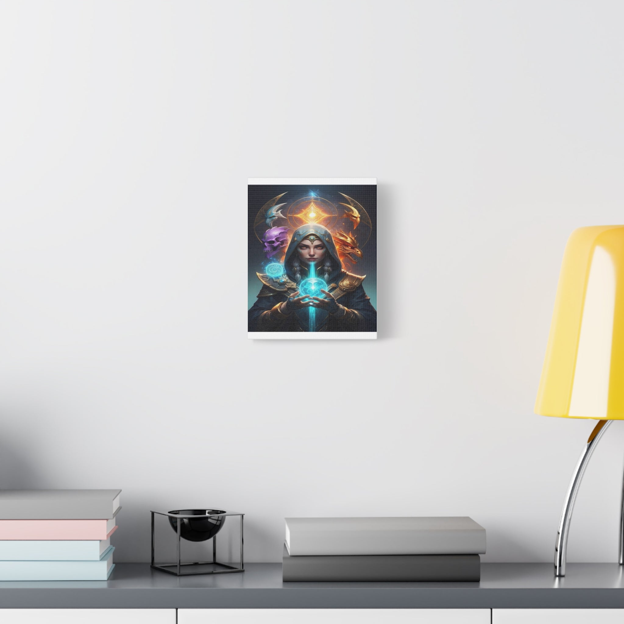 Mystical Sorceress Canvas Artwork - Fantasy Wall Decor
