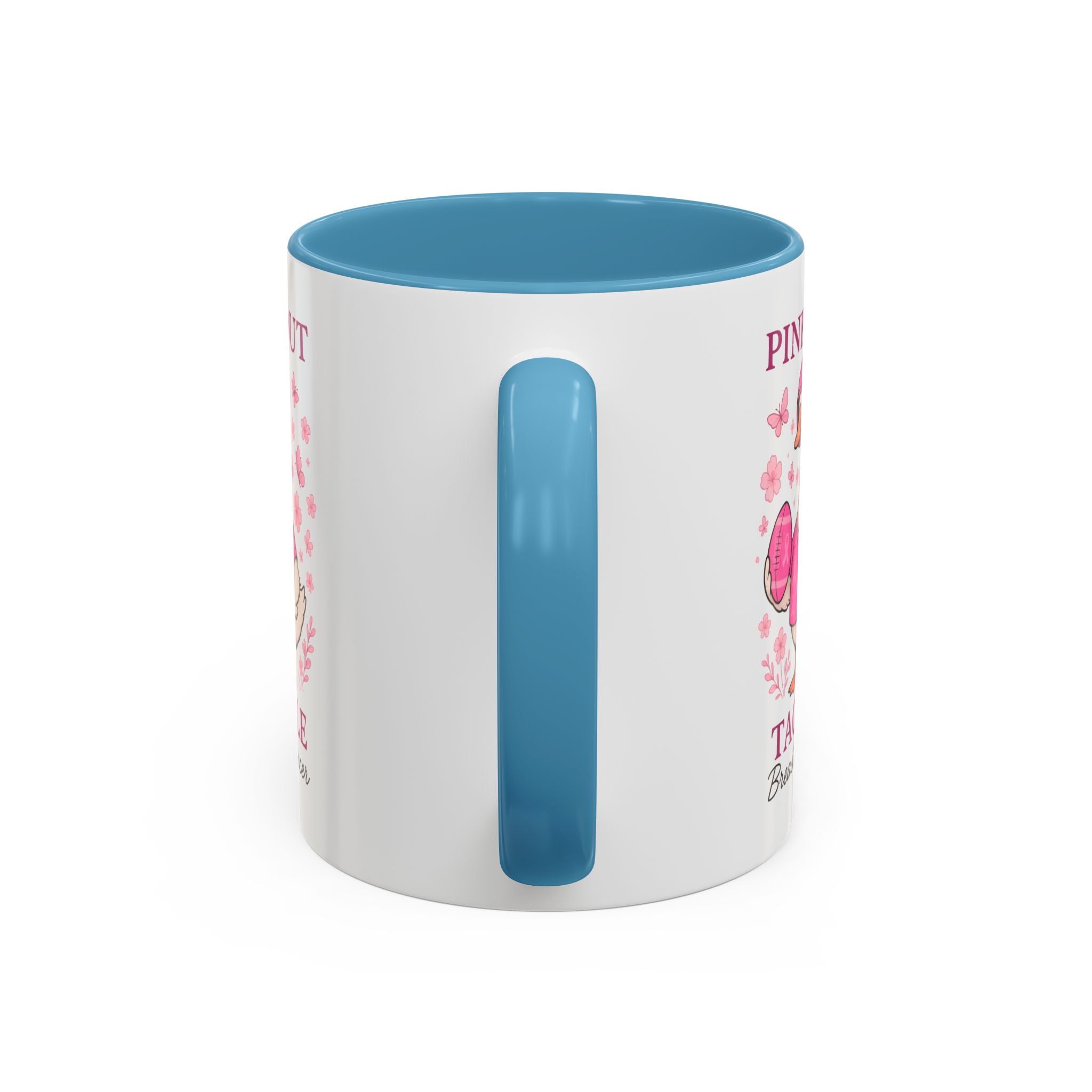 Breast Cancer Awareness Coffee Mug, Pink Out Tackle Duck Design, Supportive Gift for Fighters & Survivors, Cheerful Office Decor, [...]