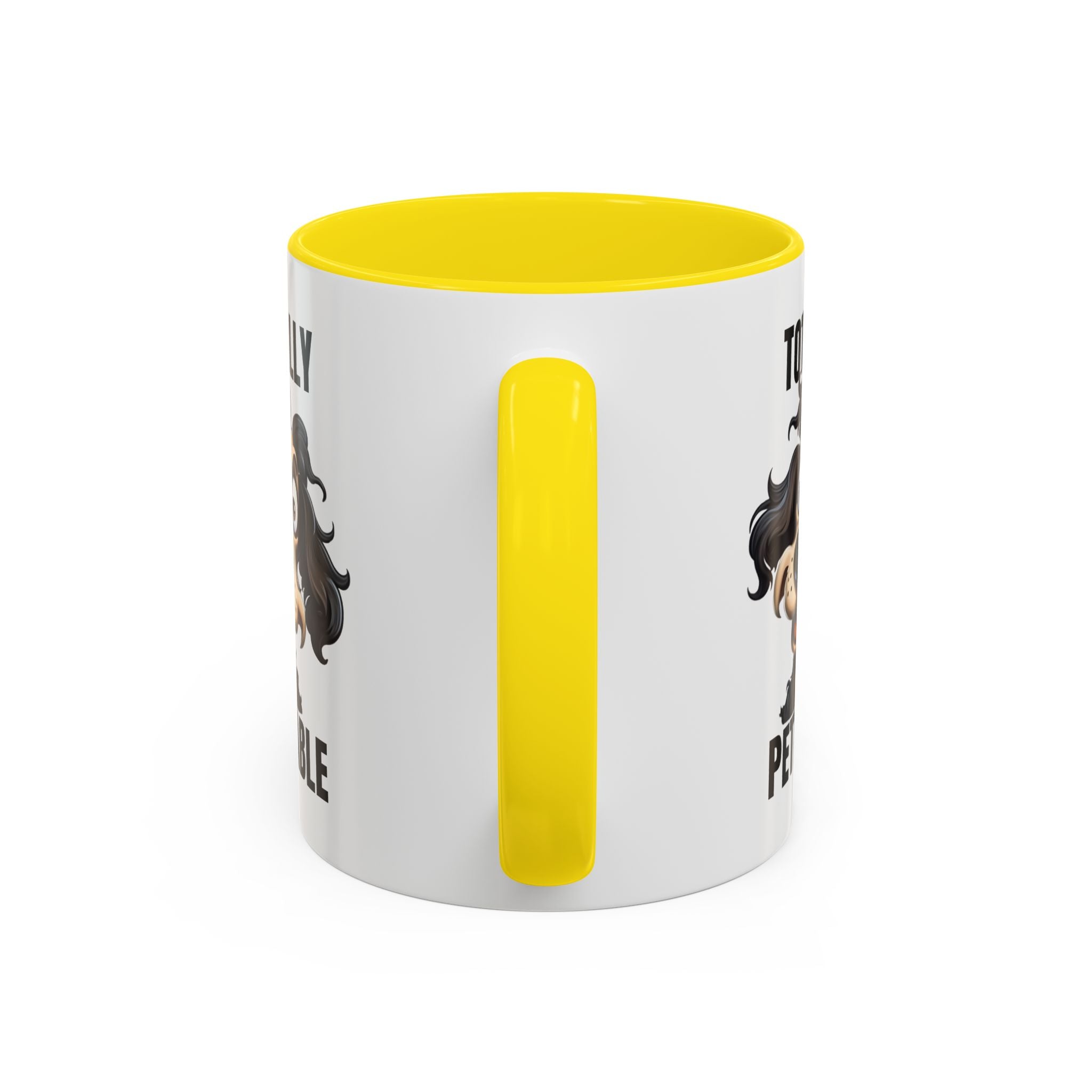 Totally Pettable Coffee Mug, Dog Lover Gift, Animal Print Mug, Funny Pet Mug, Customizable Coffee Cup, Gift for Pet Owners