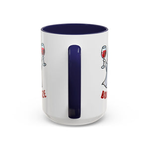 Boozy Ghost Accent Coffee Mug | Funny Halloween Tea Cup, Spooky Gift, Halloween Decor, Ghost Mug for Parties, Unique Drinkware
