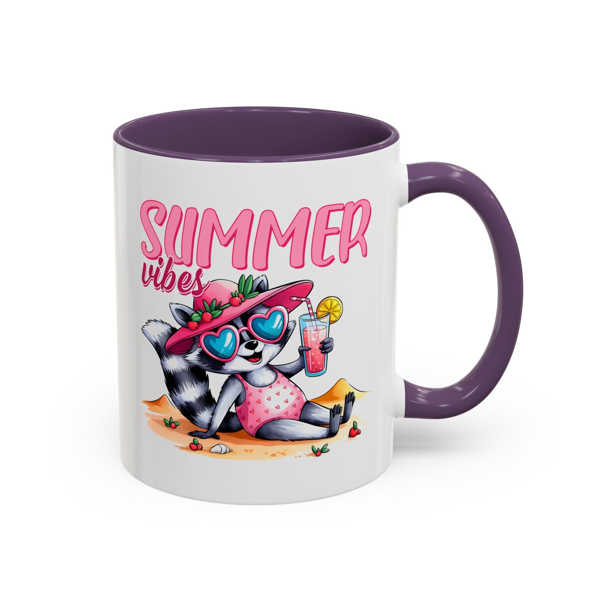 Summer Vibes Accent Coffee Mug - Fun & Colorful Design for Relaxing Moments