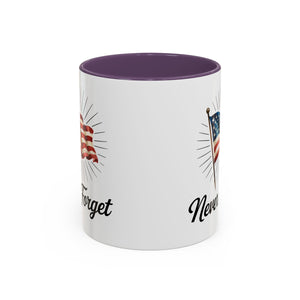 Patriotic Never Forget Coffee Mug - 11oz & 15oz USA flag