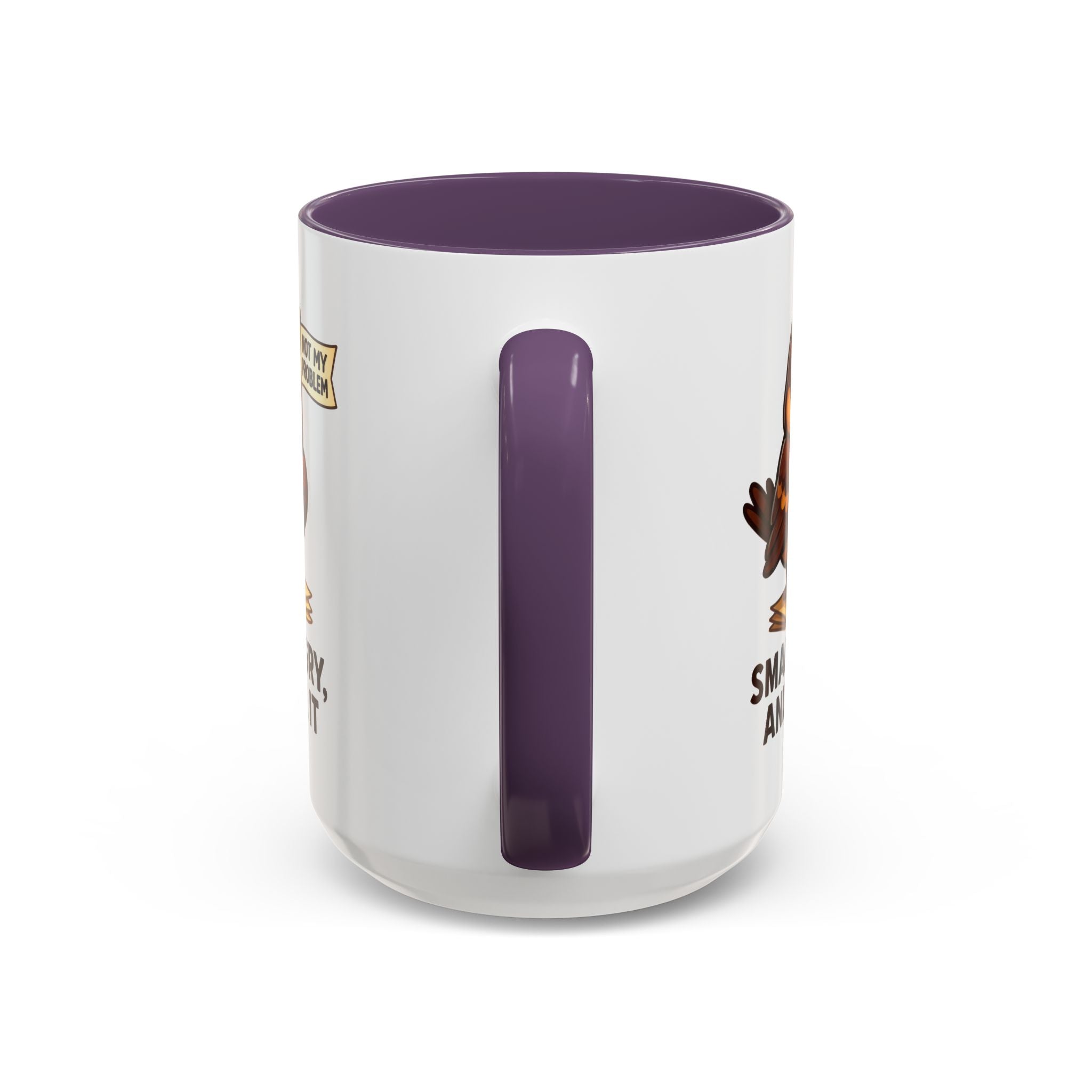 Funny Owl Coffee Mug, not my problem  Small Angry Owl Cup, Coffee Lover Present, Quirky Office