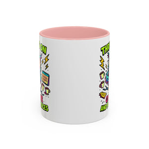 Thriving on Caffeine Mug | Funny Owl Coffee Cup | Gift for Coffee Lovers | Cute Kitchen Decor | Birthday, Holiday Gift