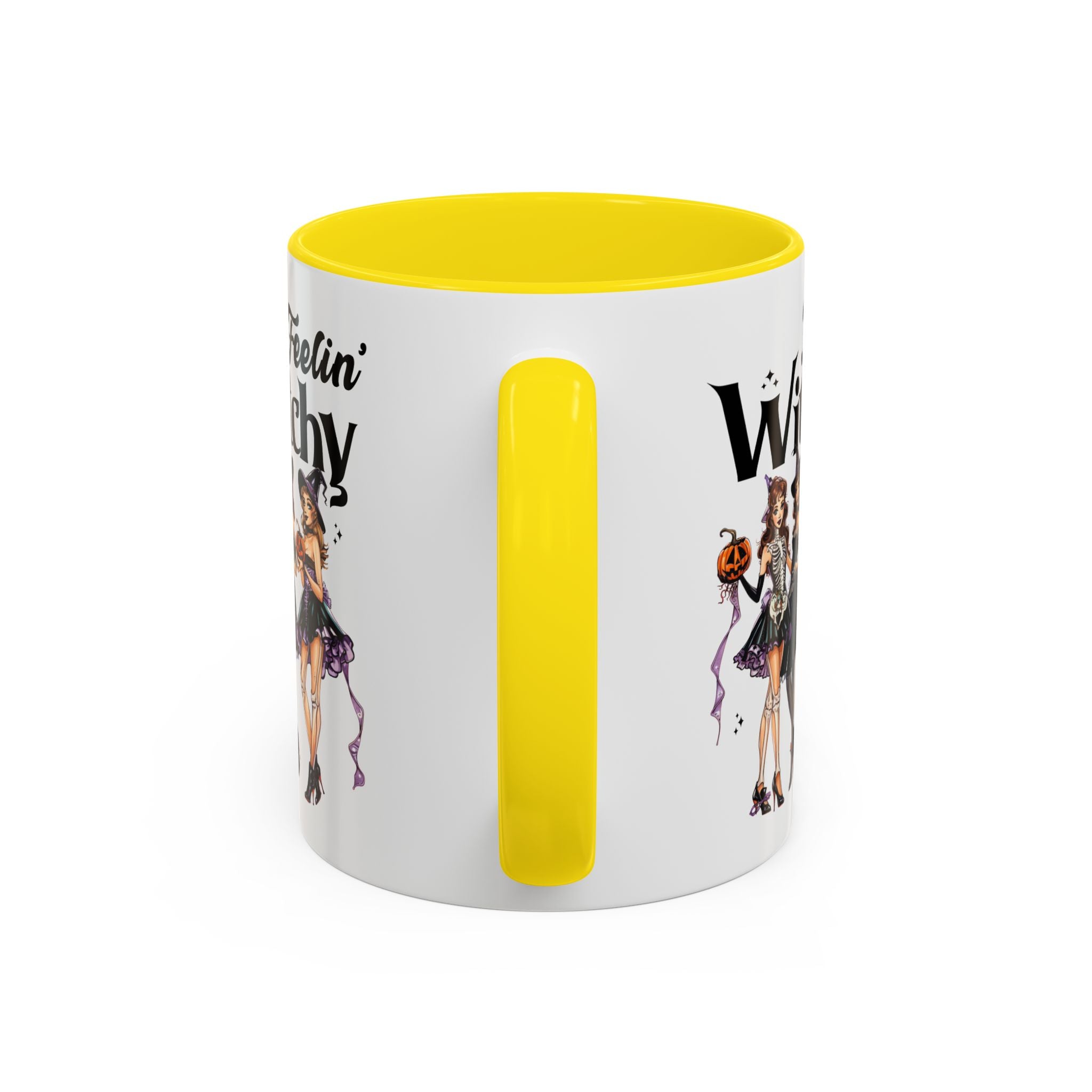 Witchy Accent Coffee Mug - Spooky Halloween Mug, Witchy Decor, Gift for Her, Fall Coffee Cup, Party Mug