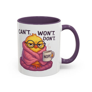 Cozy Cartoon Coffee Mug - Perfect for Lazy Days, Gifts for Friends, Cute Coffee Cups, Inspirational Morning Mug, Funny Beverage Container