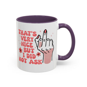 Sassy Accent Coffee Mug, Funny Gift, Humor Mug, Conversation Starter, Coffee Lover Gift, Unique Handmade Mug