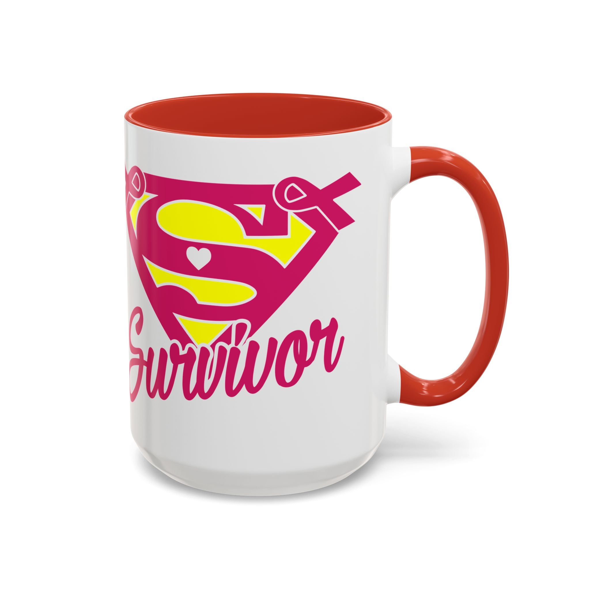 Survivor Mug 11oz & 15oz | Cancer Awareness, Motivational Gift, Empowerment, Superhero Theme, Unique Coffee Cup