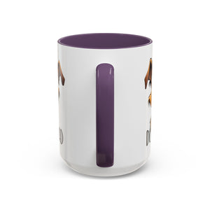 Dog Dad Accent Coffee Mug - Fun Gift for Dog Lovers, Pet Fathers, Father's Day, Birthday, Coffee Lovers