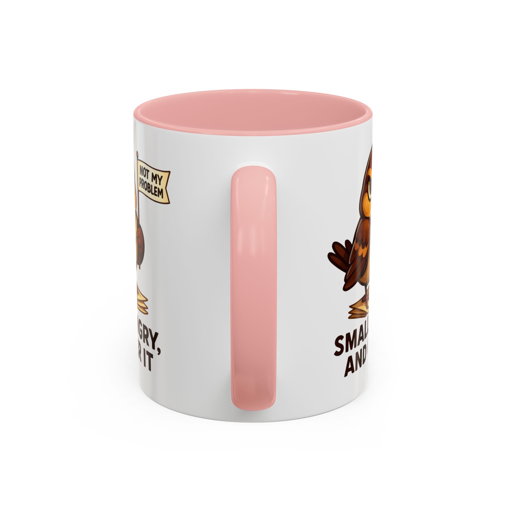 Funny Owl Coffee Mug, not my problem  Small Angry Owl Cup, Coffee Lover Present, Quirky Office