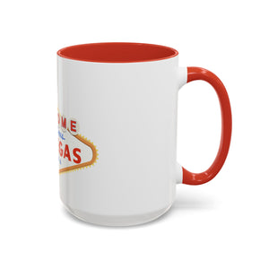 Las vegas sign Accent Coffee Mug (11, 15oz) by the x m world