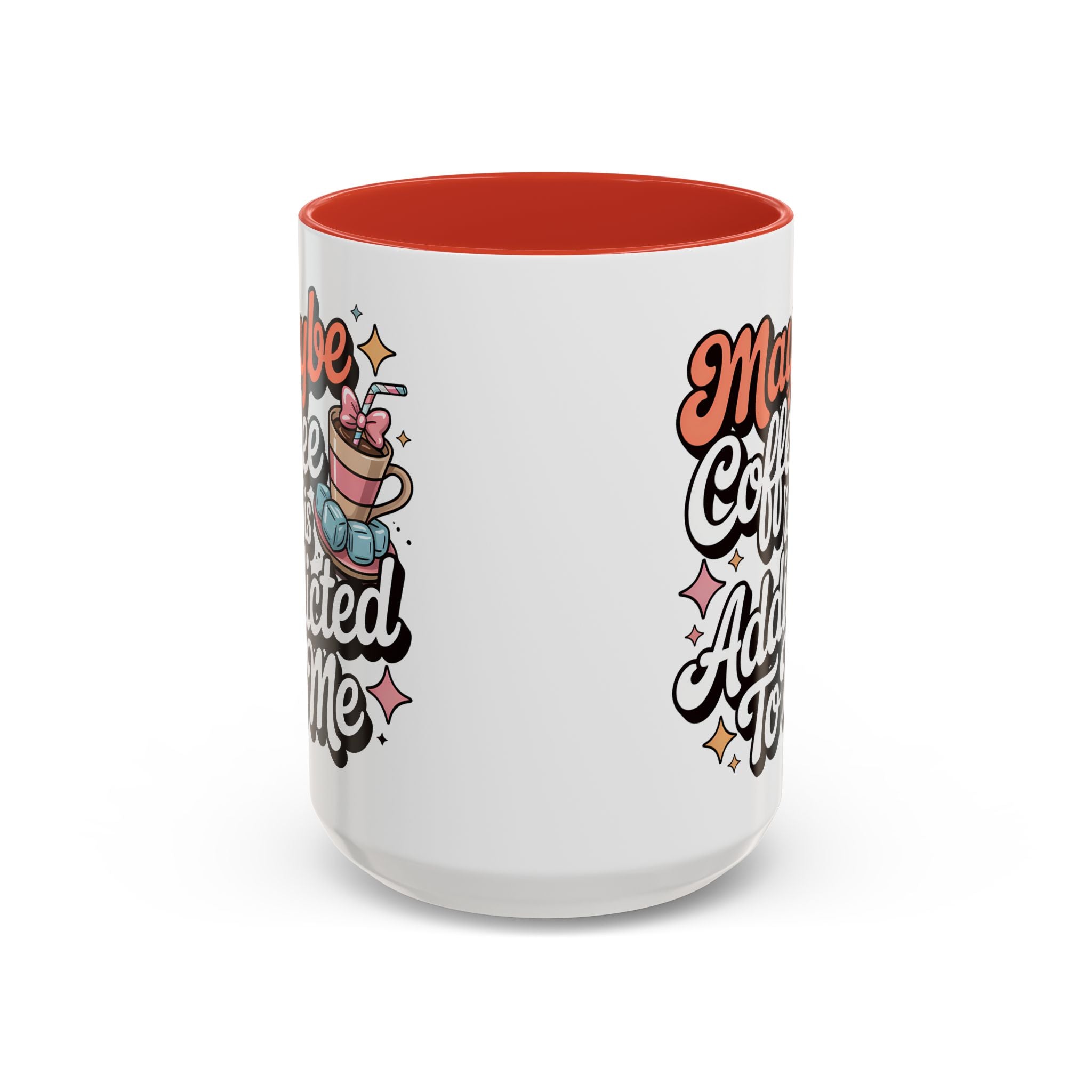 Coffee Addict Accent Mug - Fun Design for Coffee Lovers