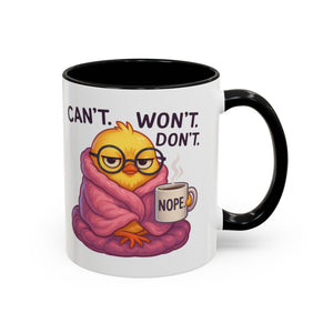 Cozy Cartoon Coffee Mug - Perfect for Lazy Days, Gifts for Friends, Cute Coffee Cups, Inspirational Morning Mug, Funny Beverage Container