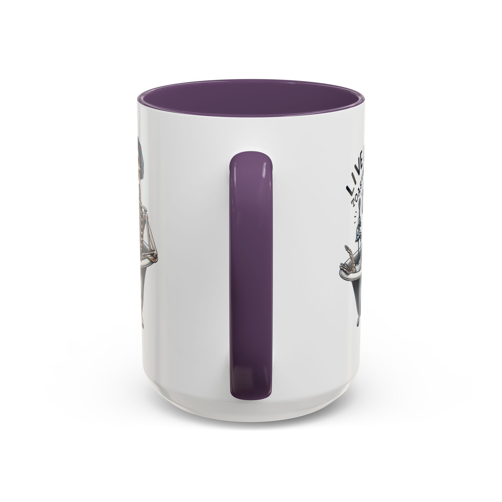 Skeleton Bath Time Coffee Mug, Live Laugh Roast & Relax Skeleton Mug, Funny Gift for Halloween, Quirky Kitchen Decor, Unique Coffee Cup