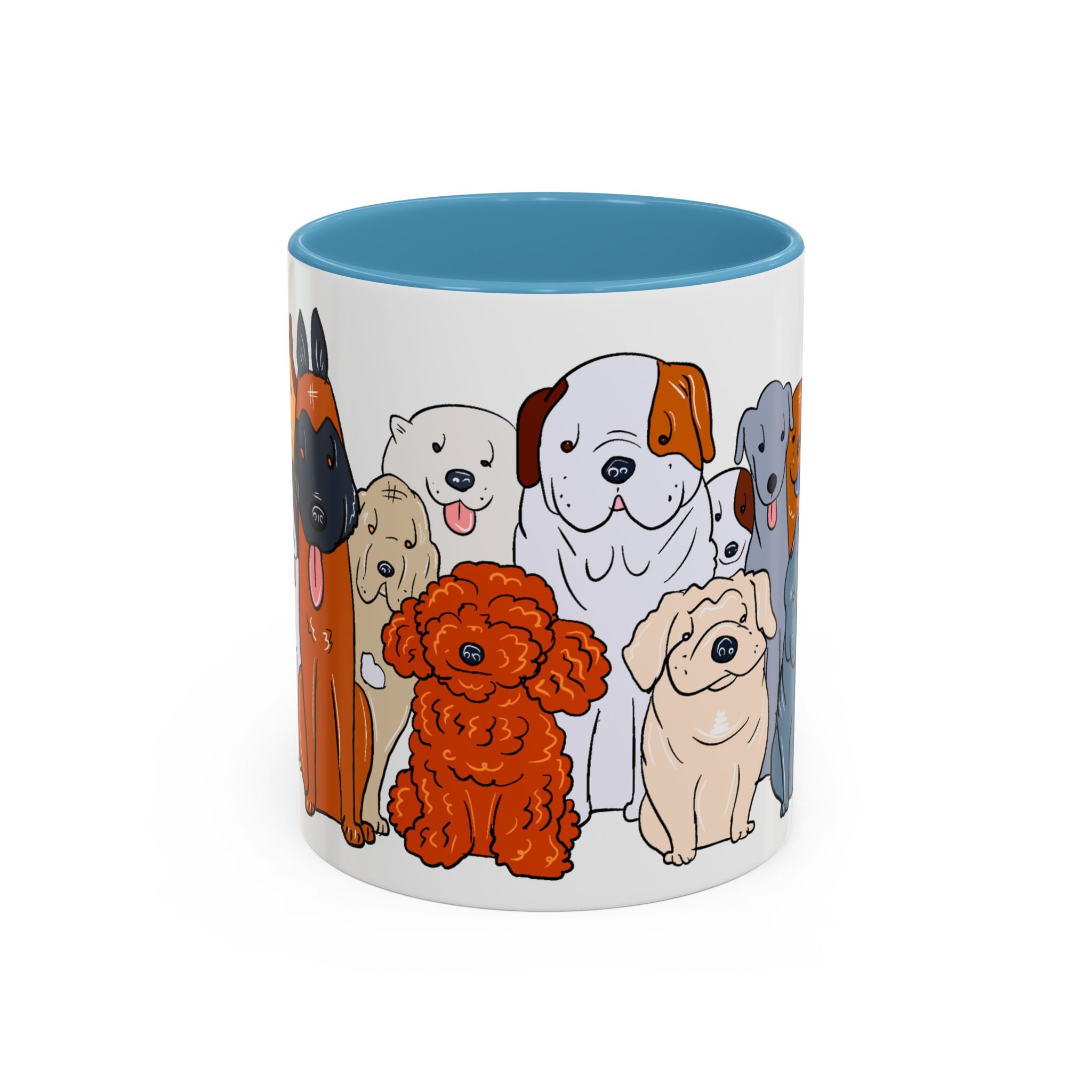 Cute Dog Breed Accent Coffee Mug, Pet Lover Gift, Canine Mug, Gifts for Dog Owners, Puppy Lover Mug