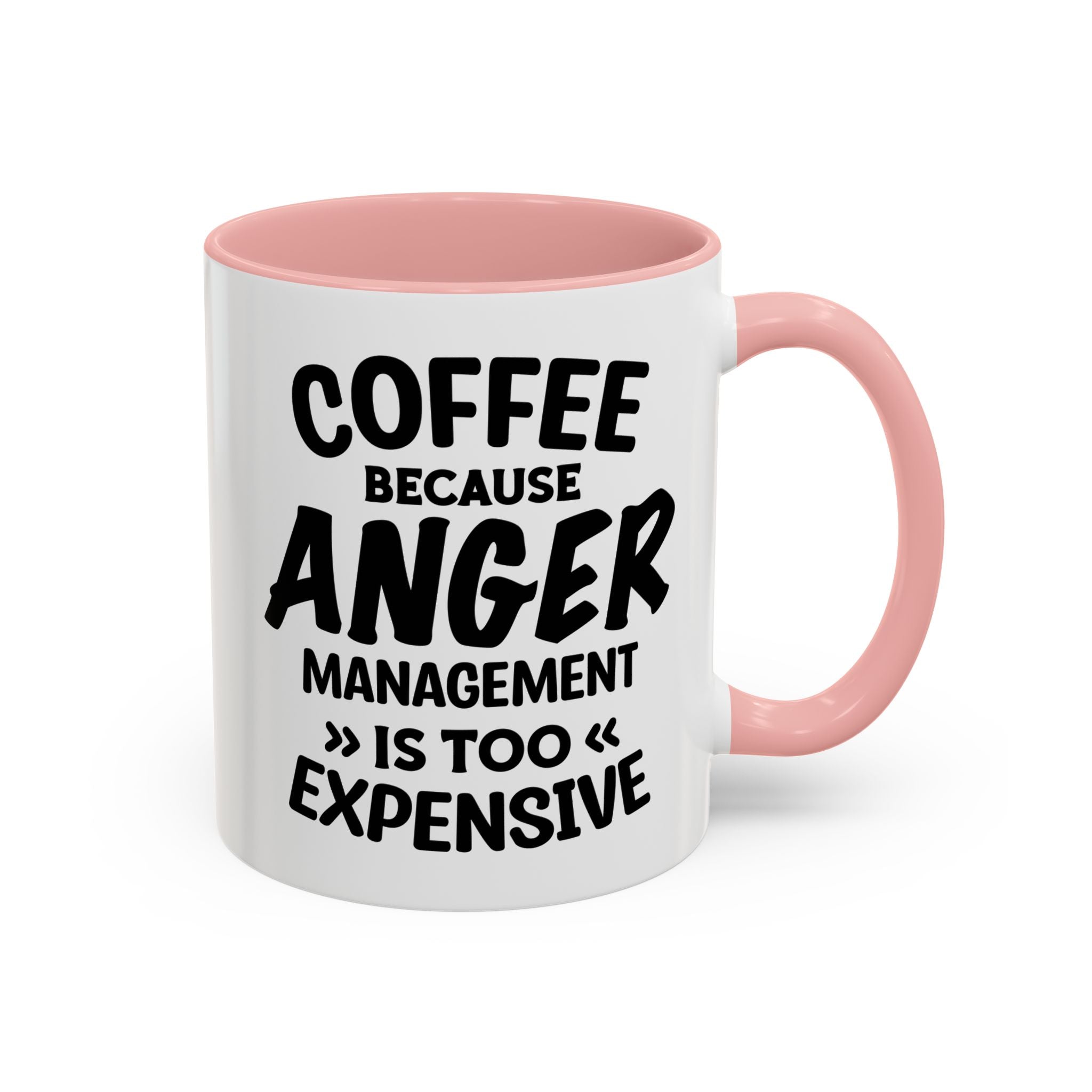 Funny Anger Management Coffee Mug, Gift for Coffee Lovers, Stress Relief, Black Accent, Humorous Cup for Friends, Office Humor, Funny Gifts
