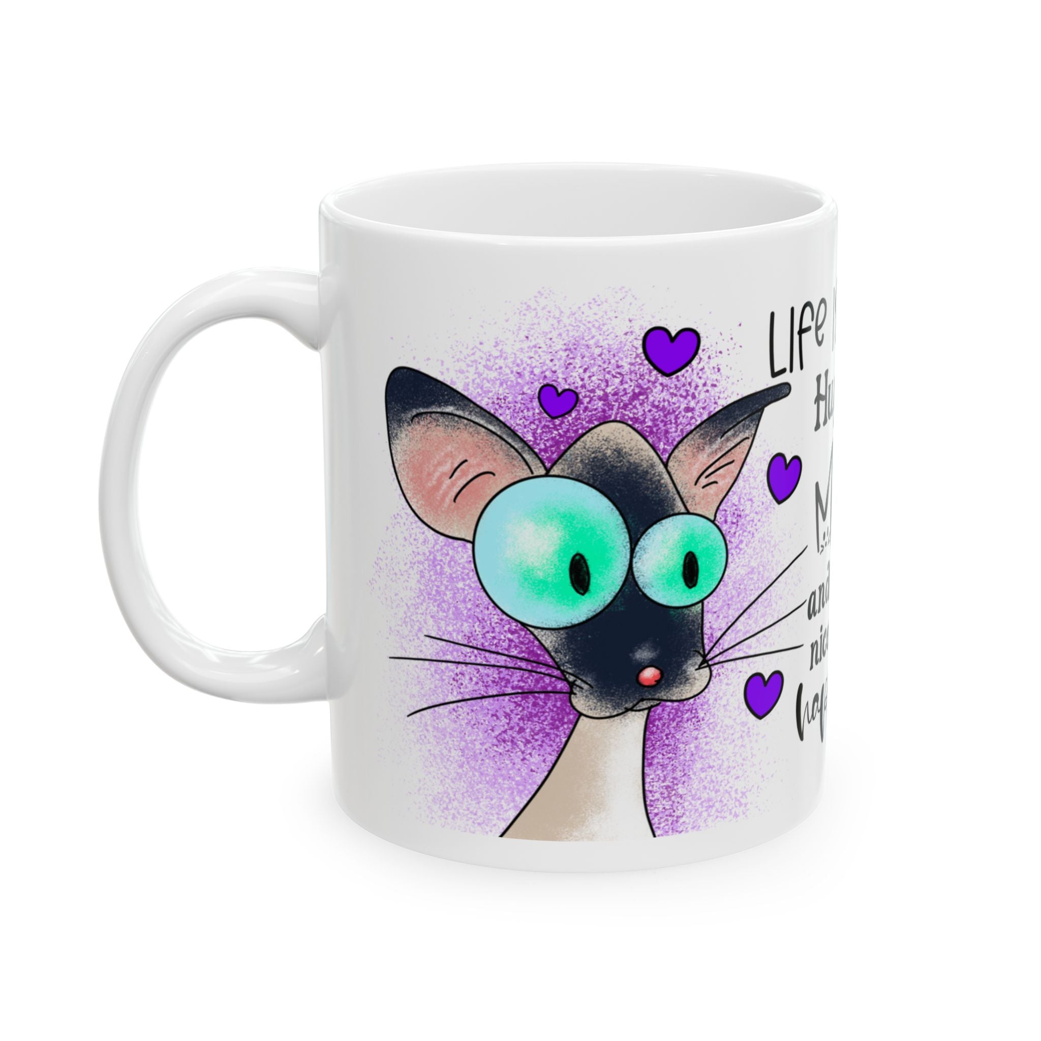 Cute Cat coffee Mug, Animal Lover Gift, Coffee Cup, Pet-Themed Drinkware, Cat Mom Present