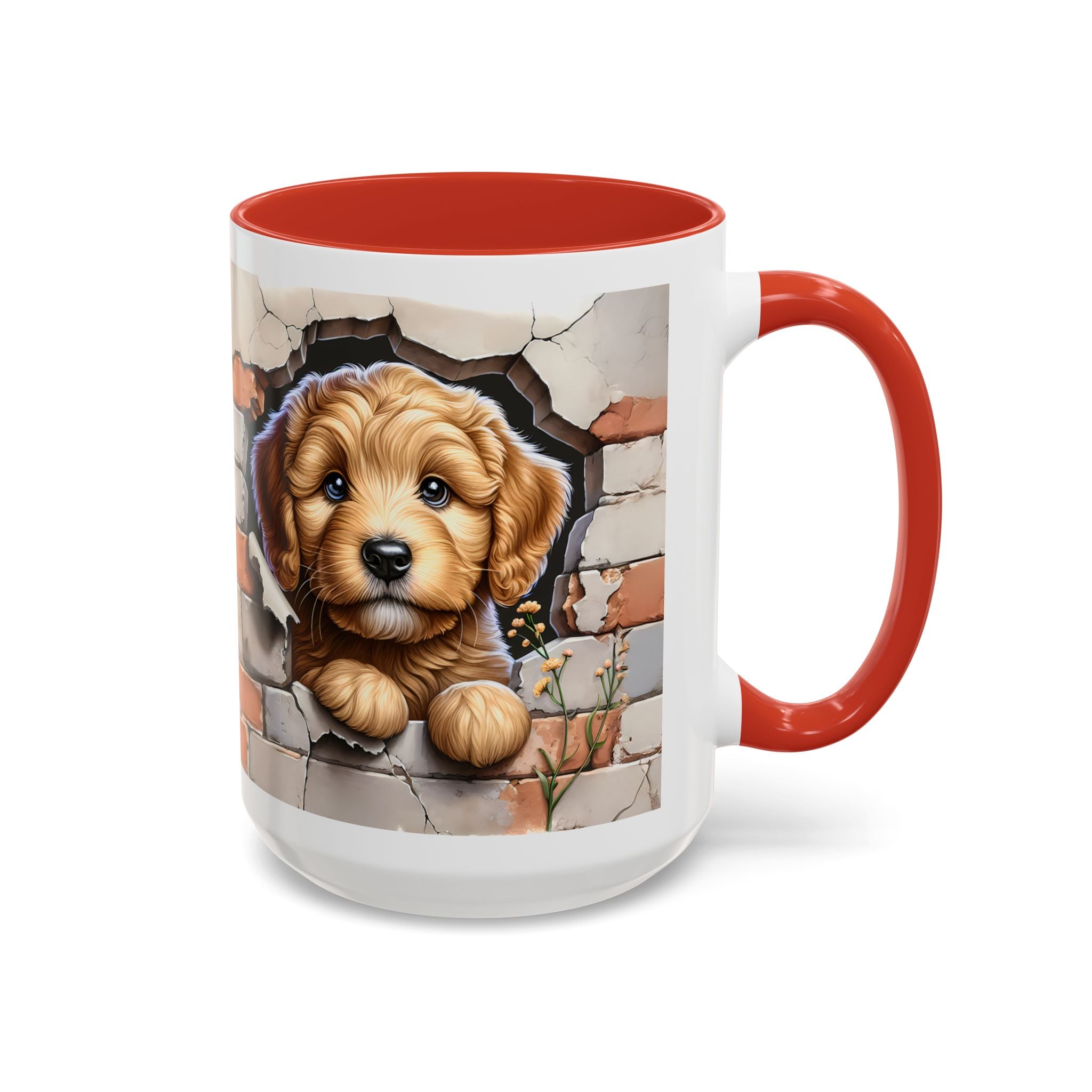Cute Dog Accent Coffee Mug - Perfect Gift for Pet Lovers, Animal Lovers, Home Decor, Coffee Lovers, Unique Kitchenware