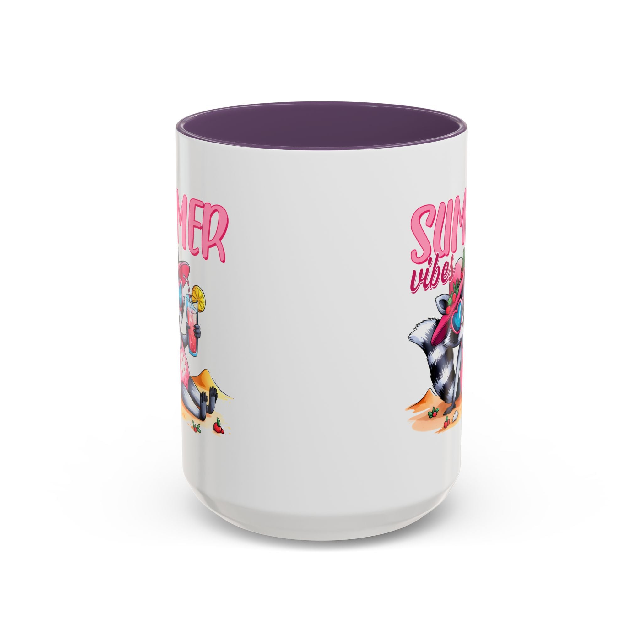 Summer Vibes Accent Coffee Mug - Fun & Colorful Design for Relaxing Moments