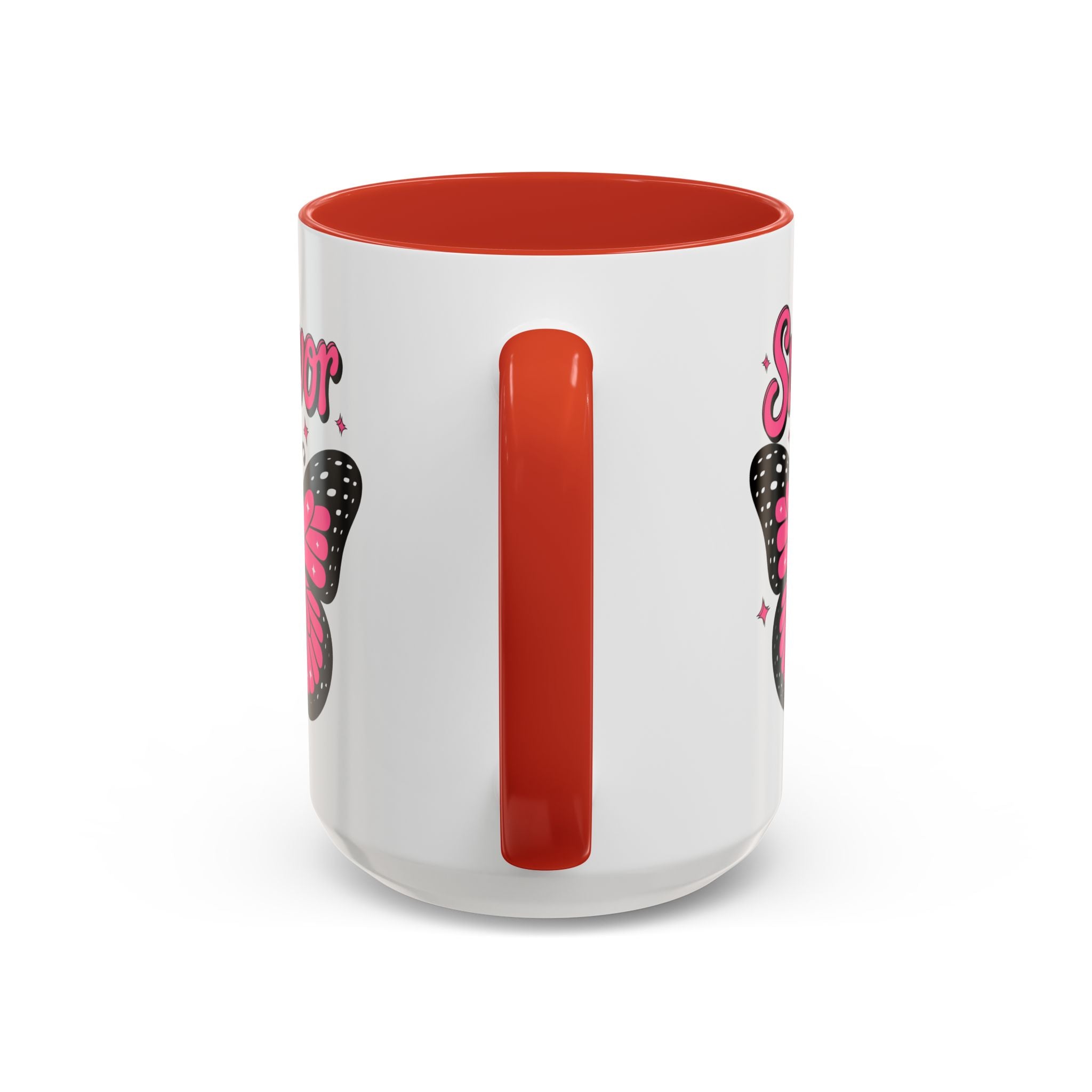 Survivor Butterfly Coffee Mug, Inspirational Gift, Pink Ribbon Mug, Breast Cancer Awareness, Empowerment Cup, Motivational Drinkware