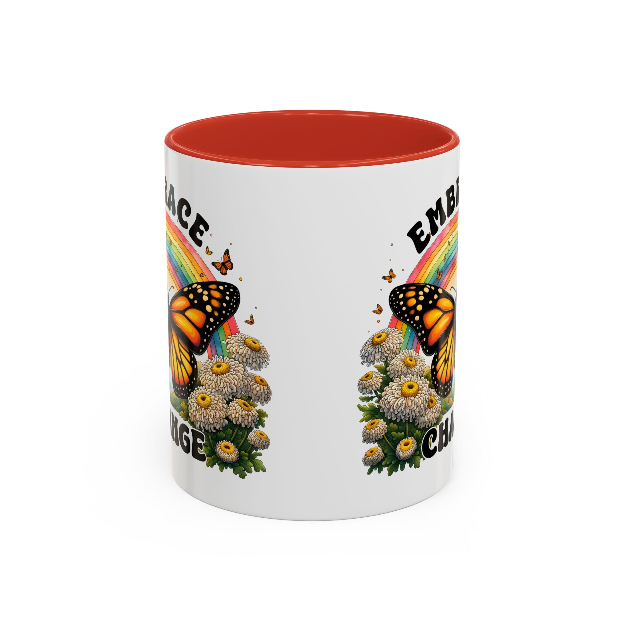 Embrace Change Butterfly Coffee Mug – Inspirational Gift for Nature Lovers