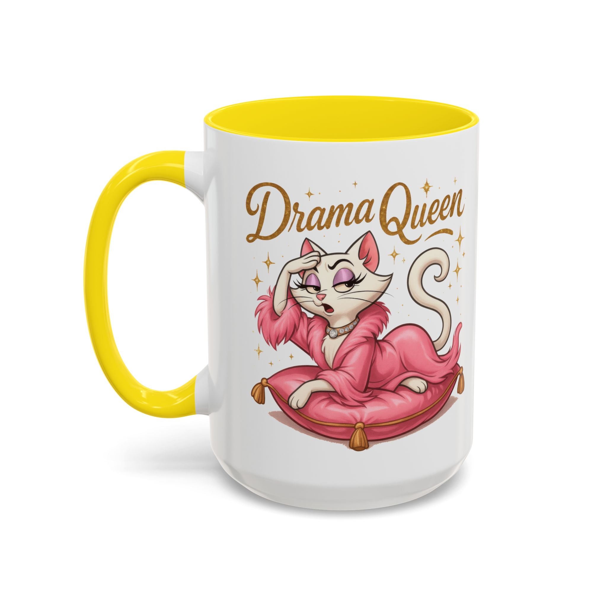 Drama Queen Coffee Mug - Fun Gift for Cat Lovers, Unique Mug for Tea or Coffee, Perfect for Birthdays, Mother's Day & Housewarming