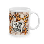 attitude sarcasm Giraffe coffee Mug - Perfect for Coffee Lovers, Gift for Animal Lovers, Fun Office Decor, Unique Birthday Present