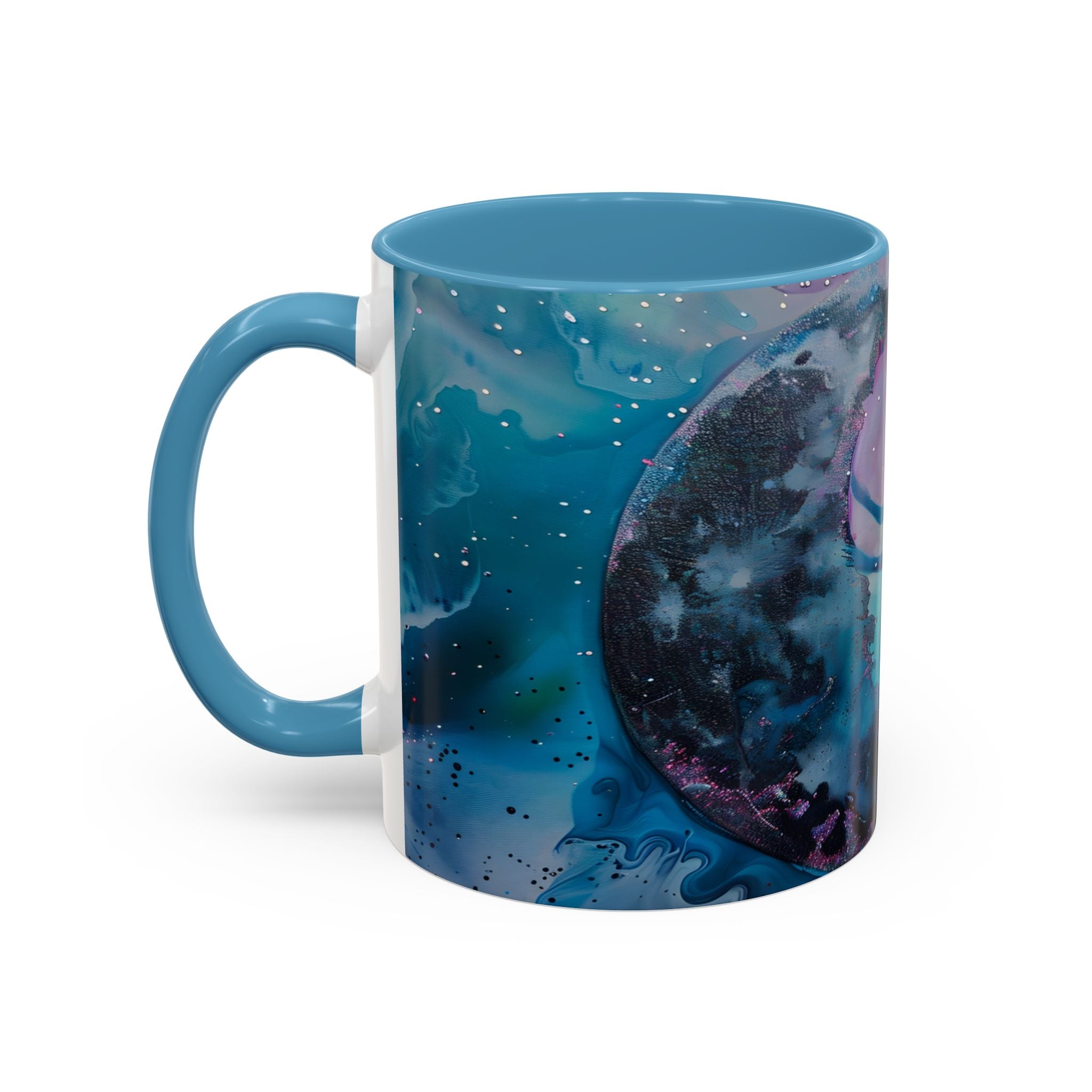 Enchanted Fairy Accent Coffee Mug — Magical Night Sky Illustration (11/15oz) fantasy