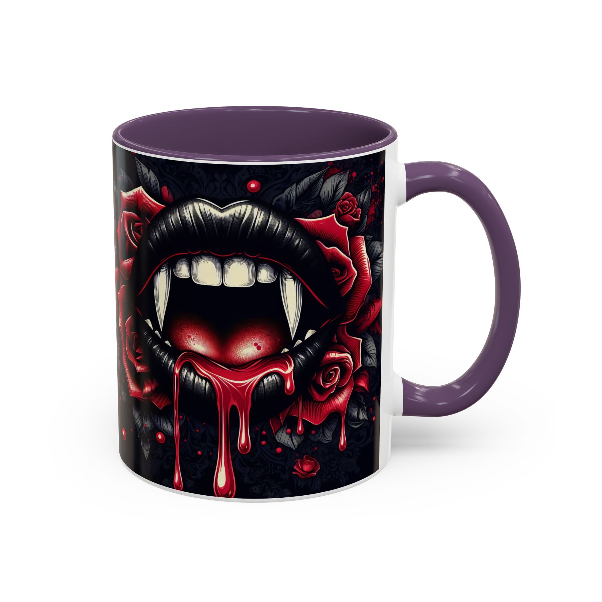 Gothic Vampire Rose Coffee Mug | Perfect for Halloween, Unique Gift, Dark Aesthetic, Gothic Decor, Horror Collectible